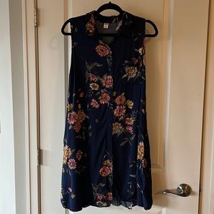 Large Floral Dress with Pockets